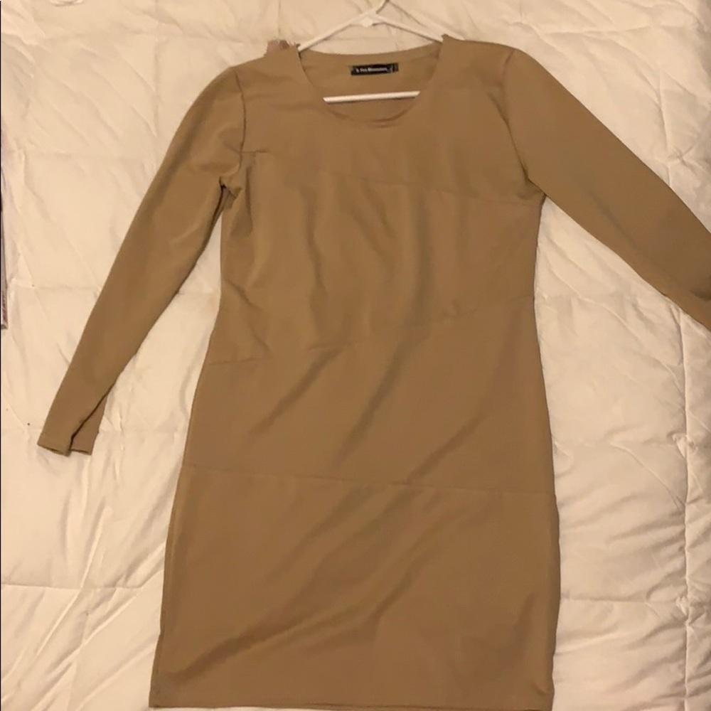 A tight fitted dress!